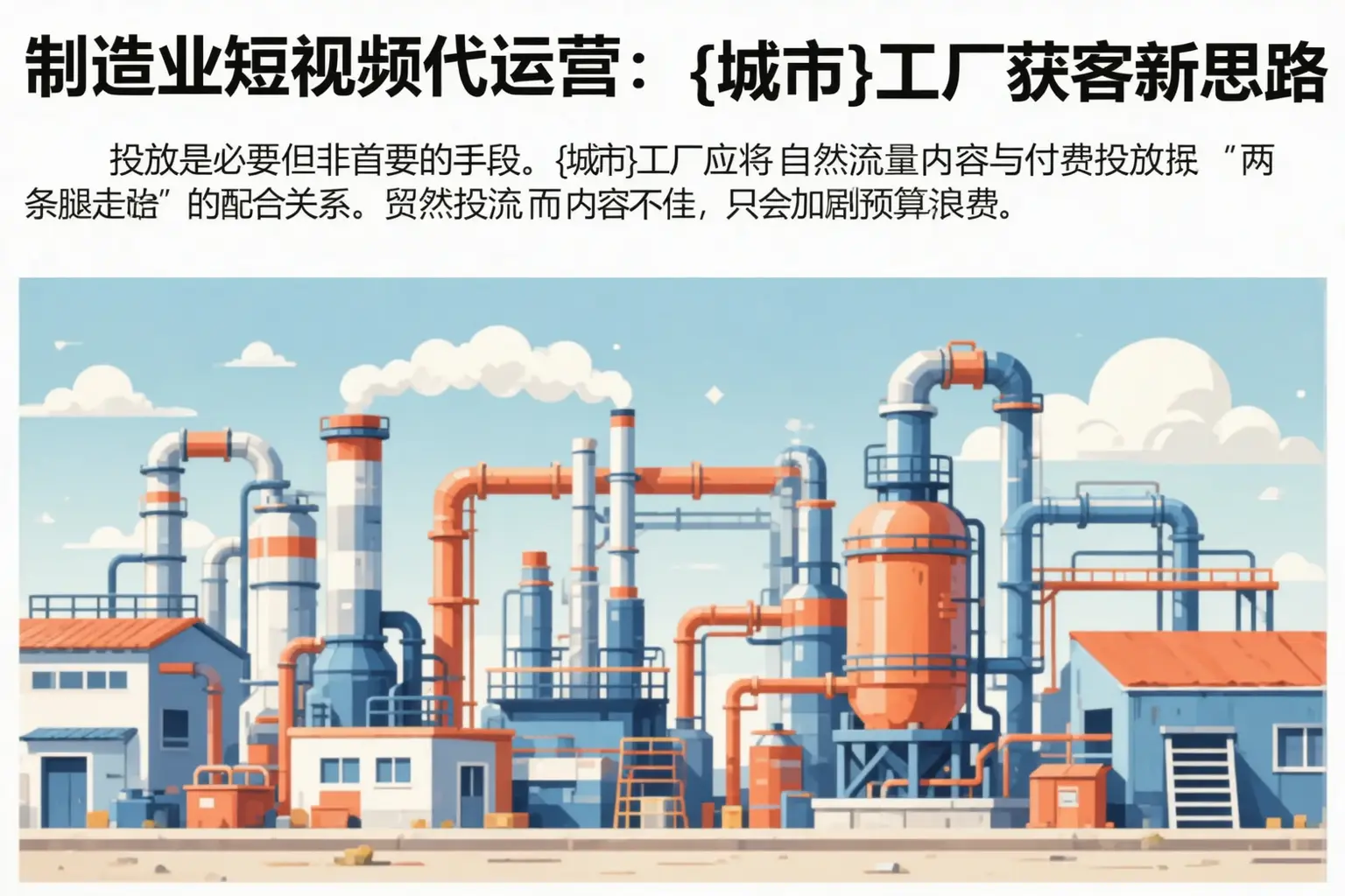 制造业短视频代运营:日照工厂获客新思路