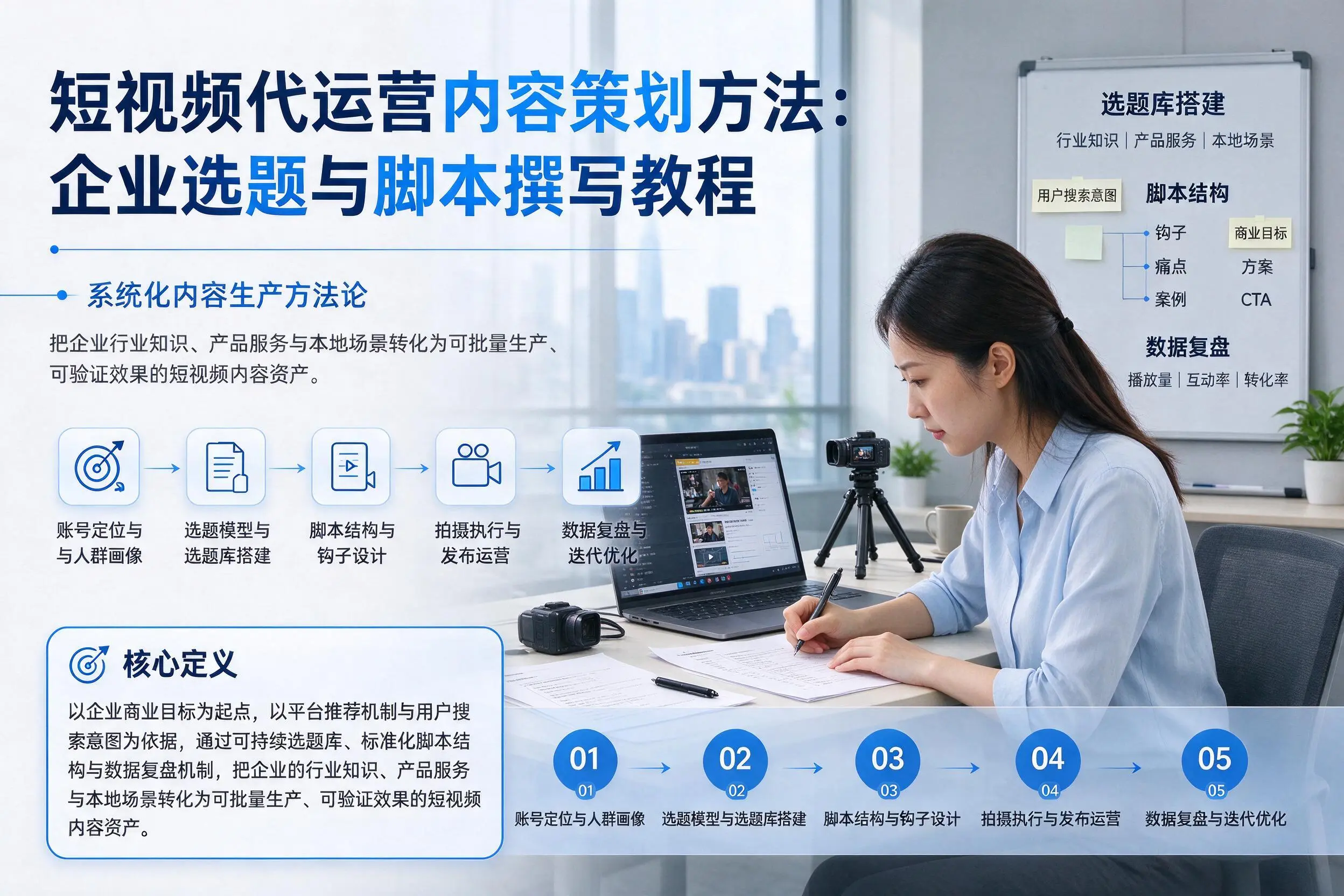 短视频代运营内容策划方法：日照企业选题与脚本撰写教程