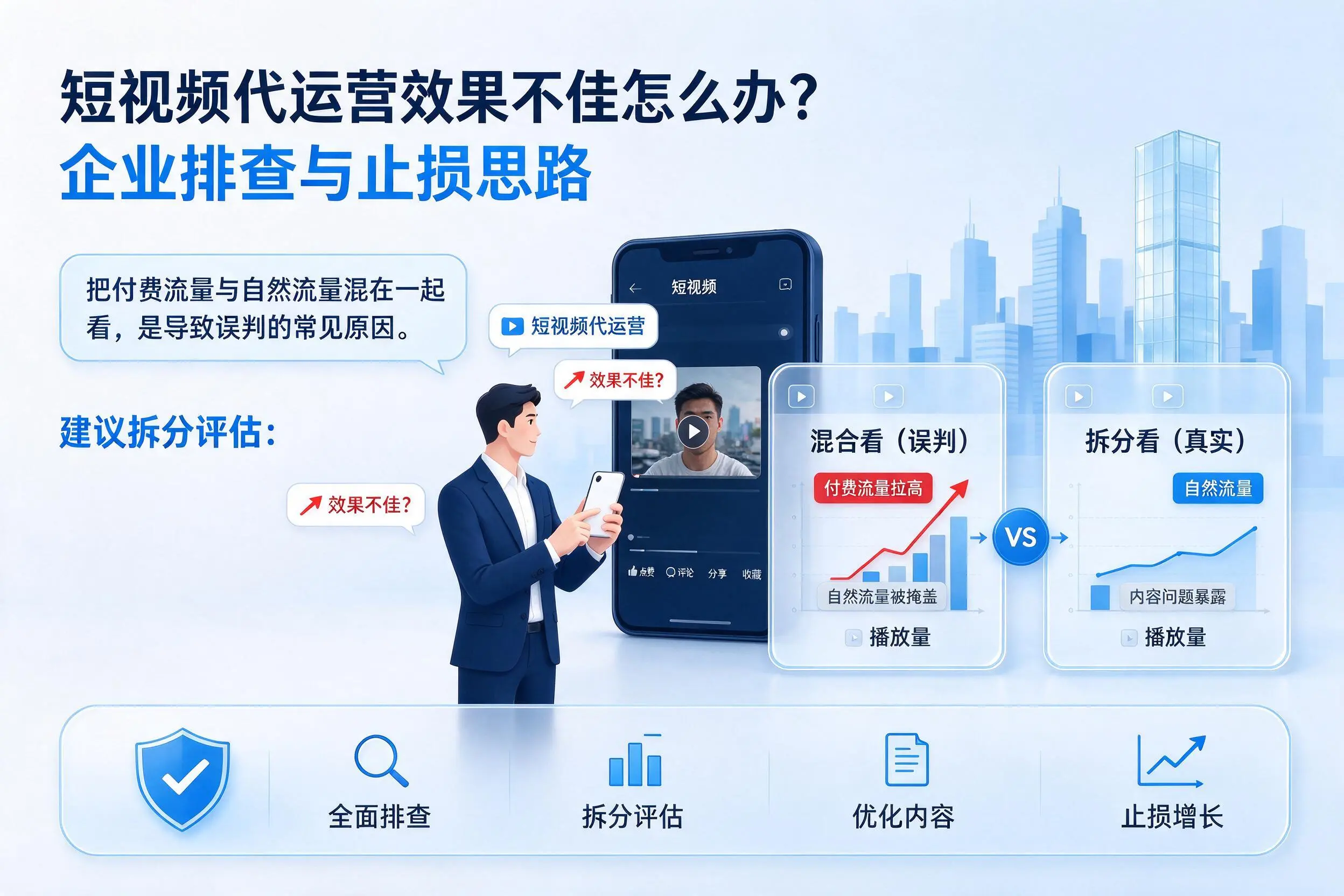 短视频代运营效果不佳怎么办？日照企业排查与止损思路