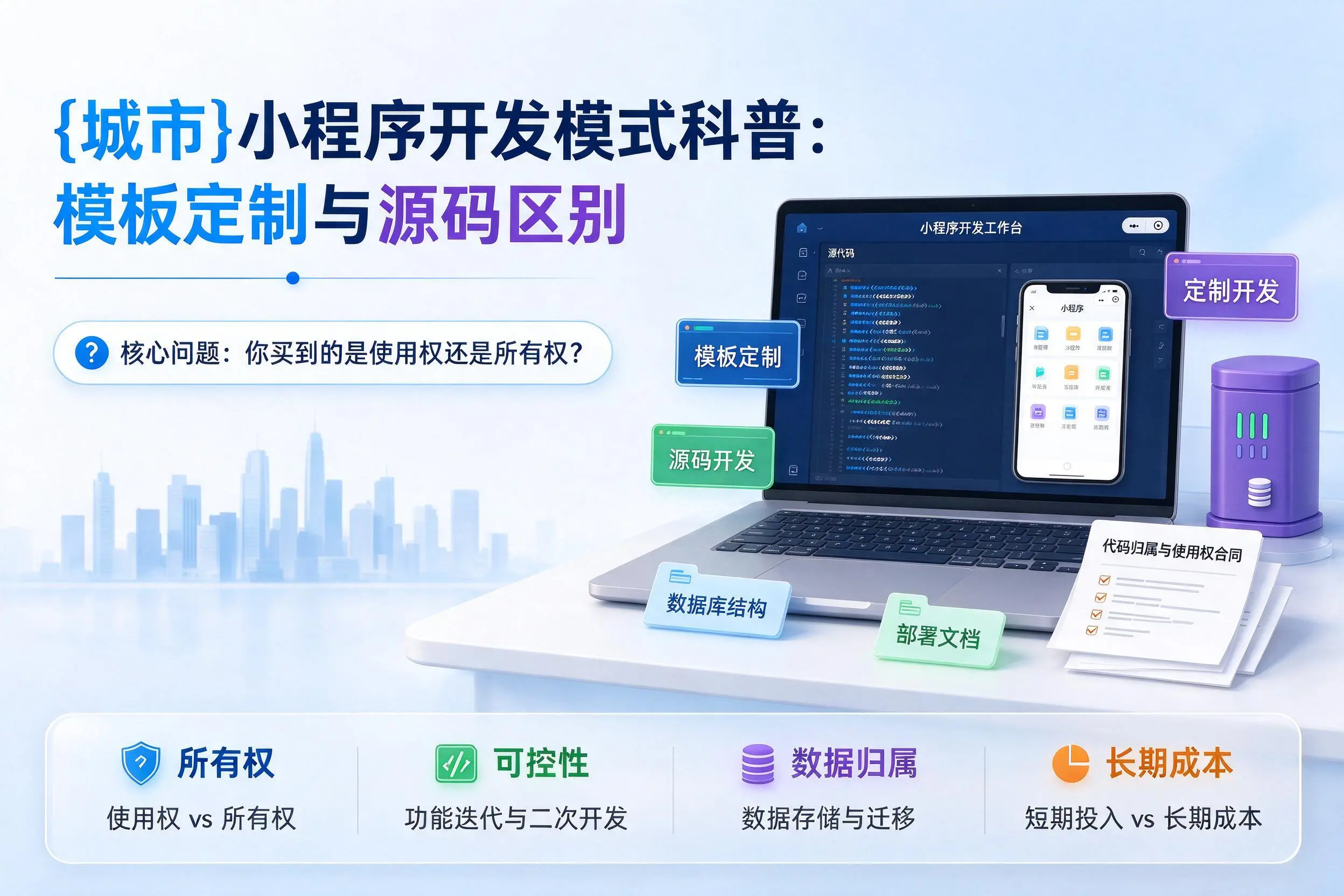 日照小程序开发模式科普：模板定制与源码区别