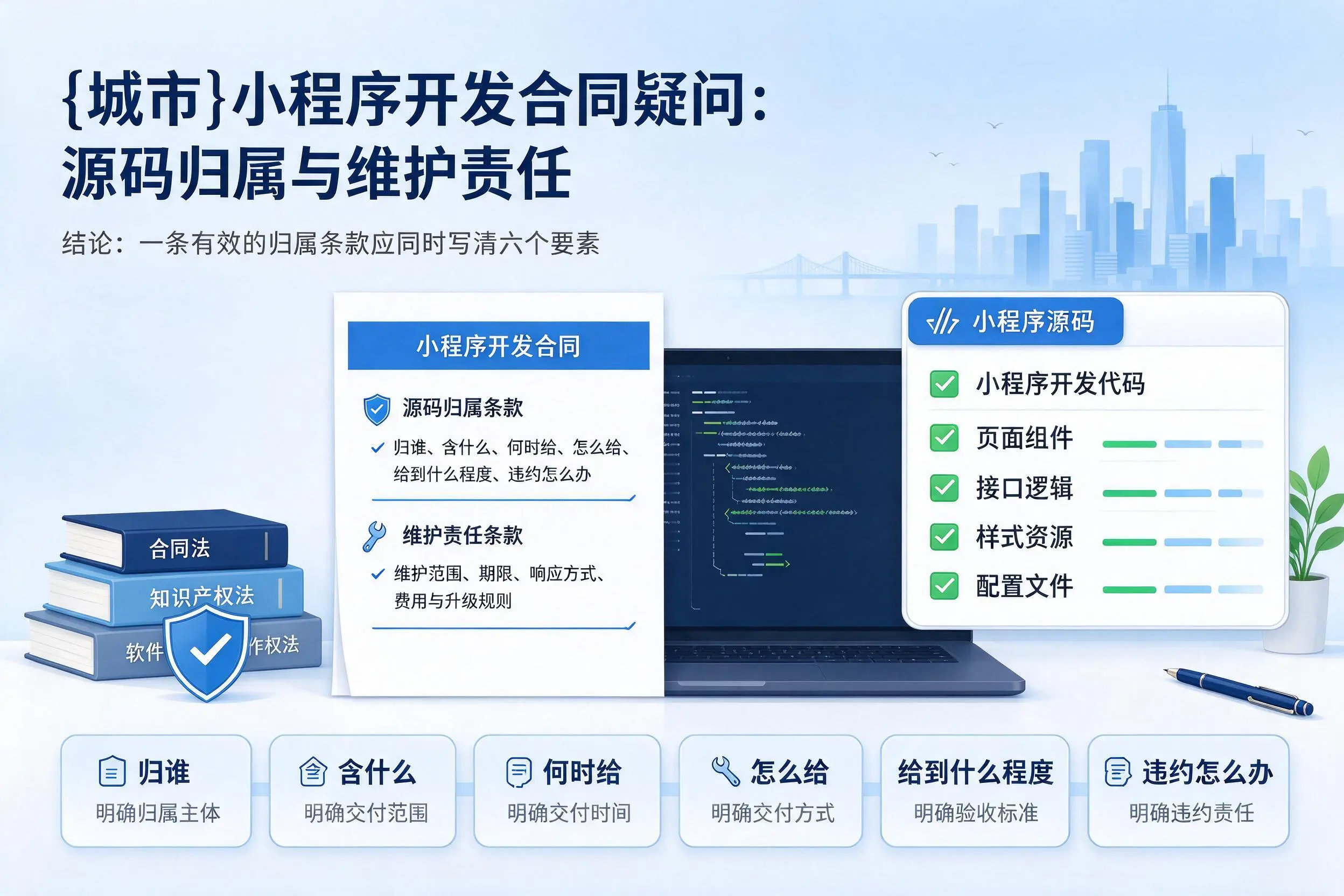 日照小程序开发合同疑问：源码归属与维护责任
