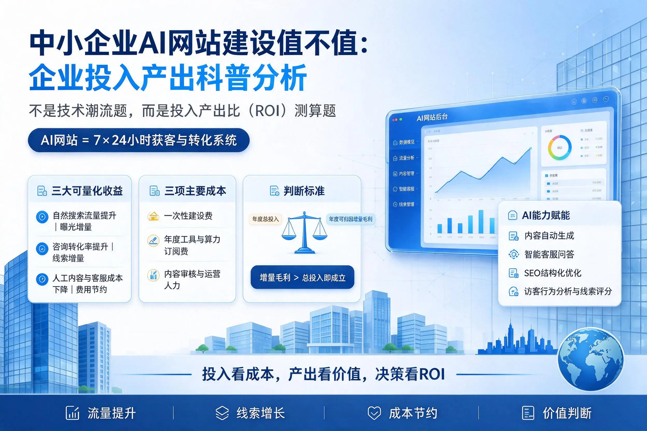中小企业AI网站建设值不值：日照企业投入产出科普分析