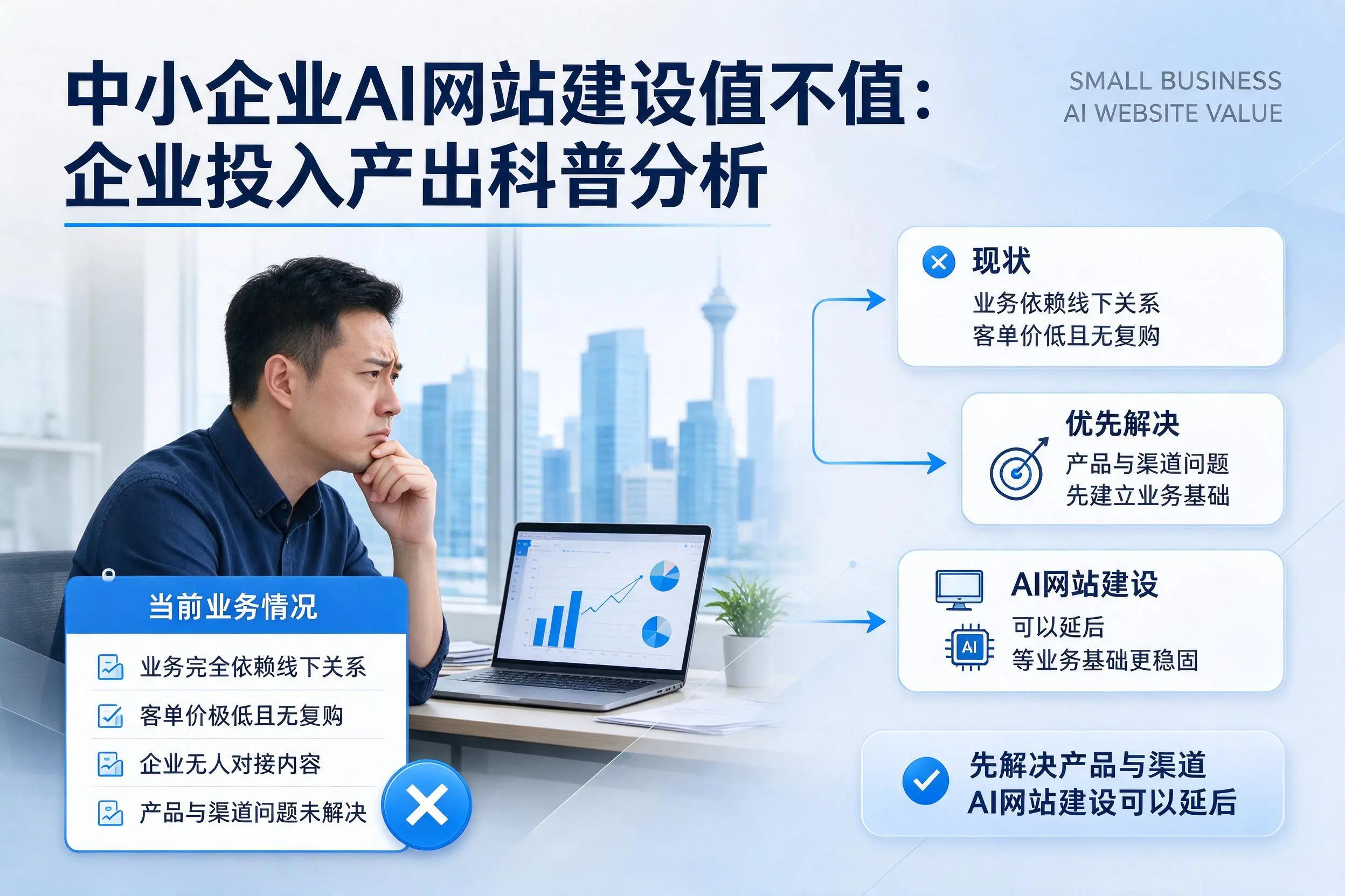 中小企业AI网站建设值不值：日照企业投入产出科普分析