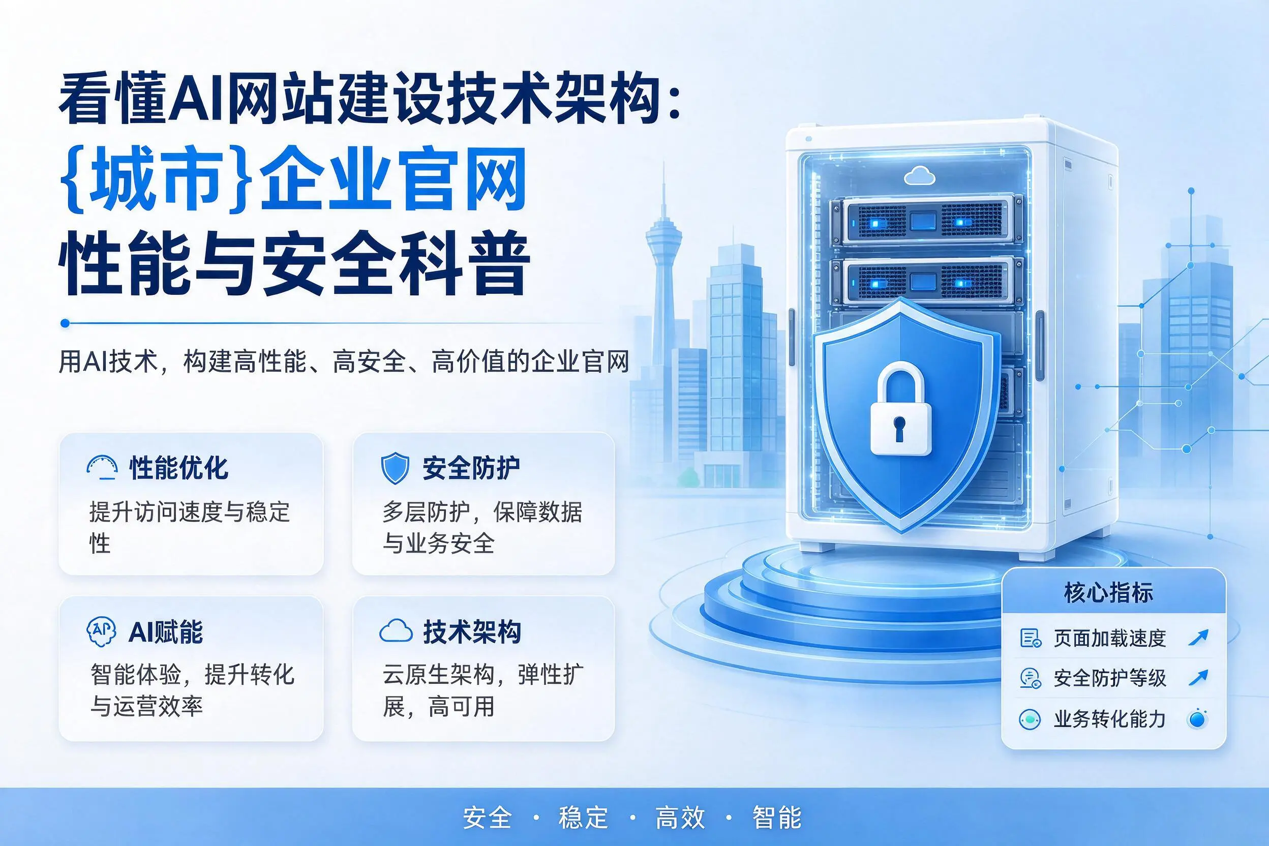 看懂AI网站建设技术架构:日照企业官网性能与安全科普