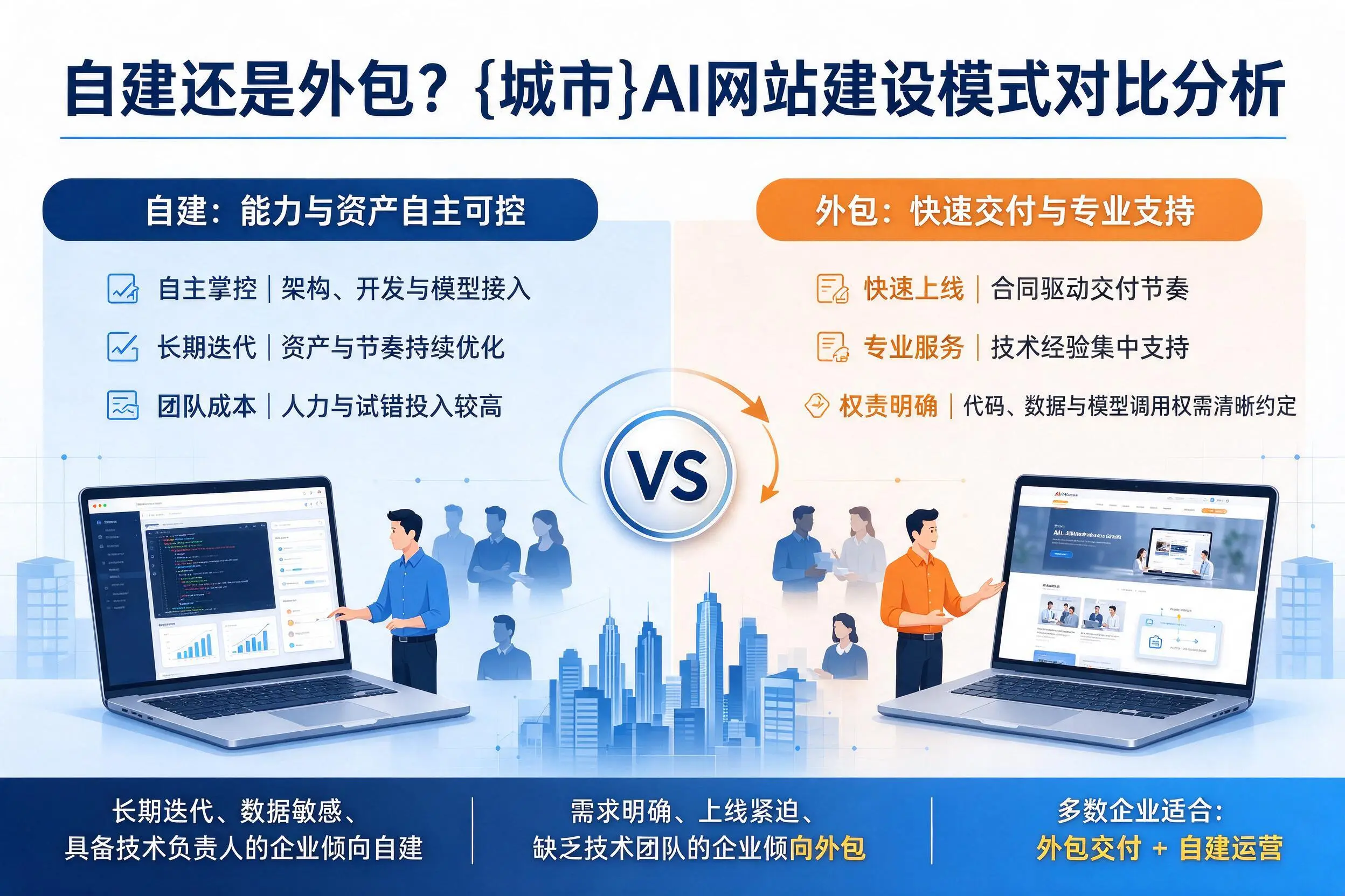 自建还是外包？日照AI网站建设模式对比分析