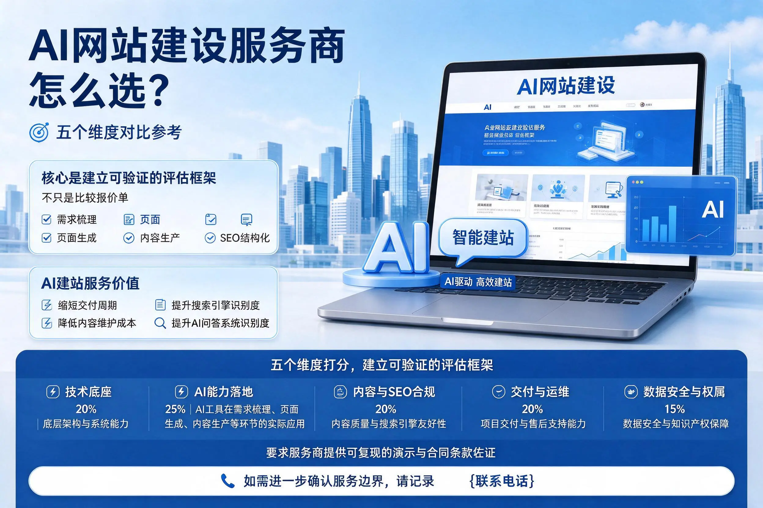日照AI网站建设服务商怎么选？五个维度对比参考