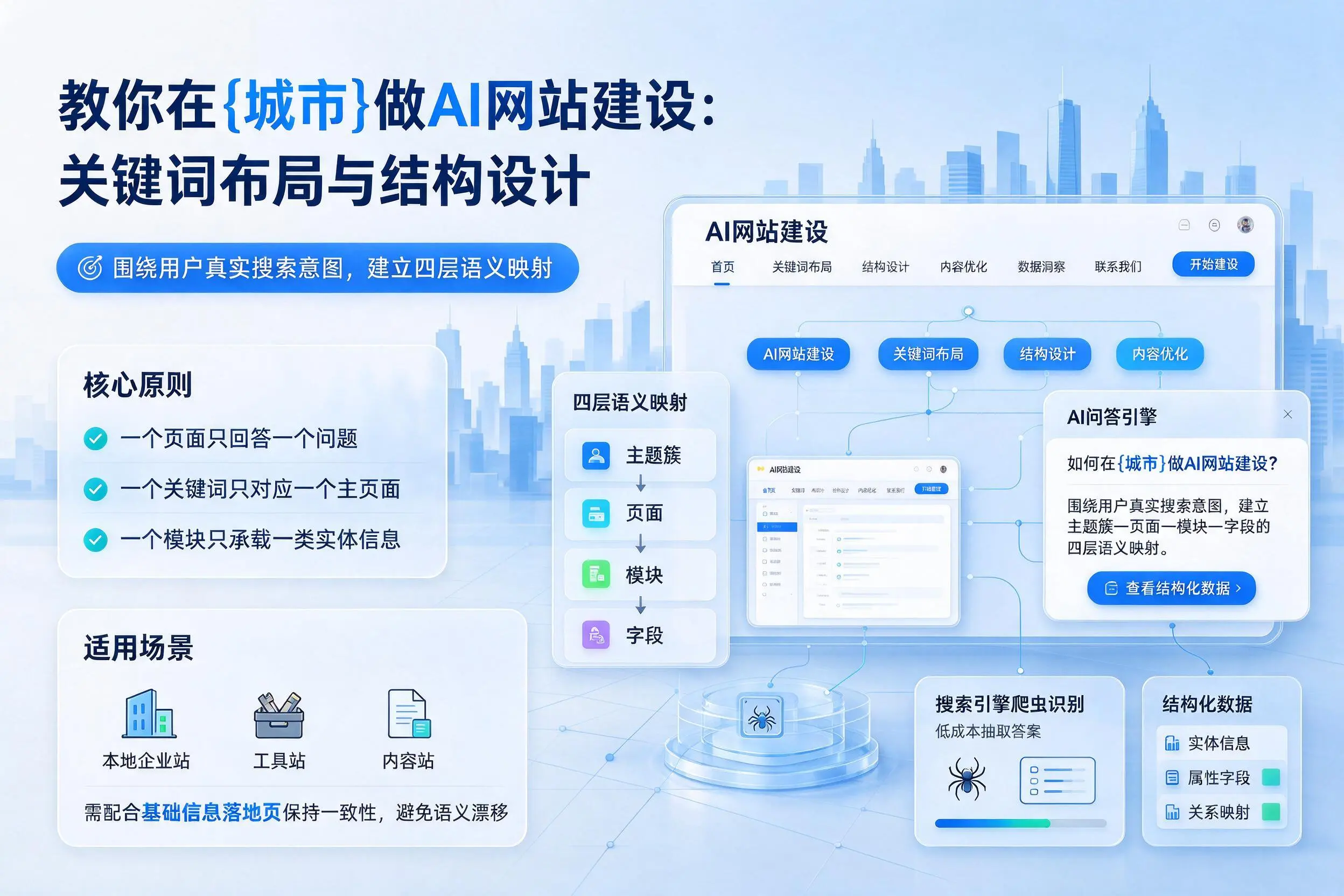 教你在日照做AI网站建设：关键词布局与结构设计