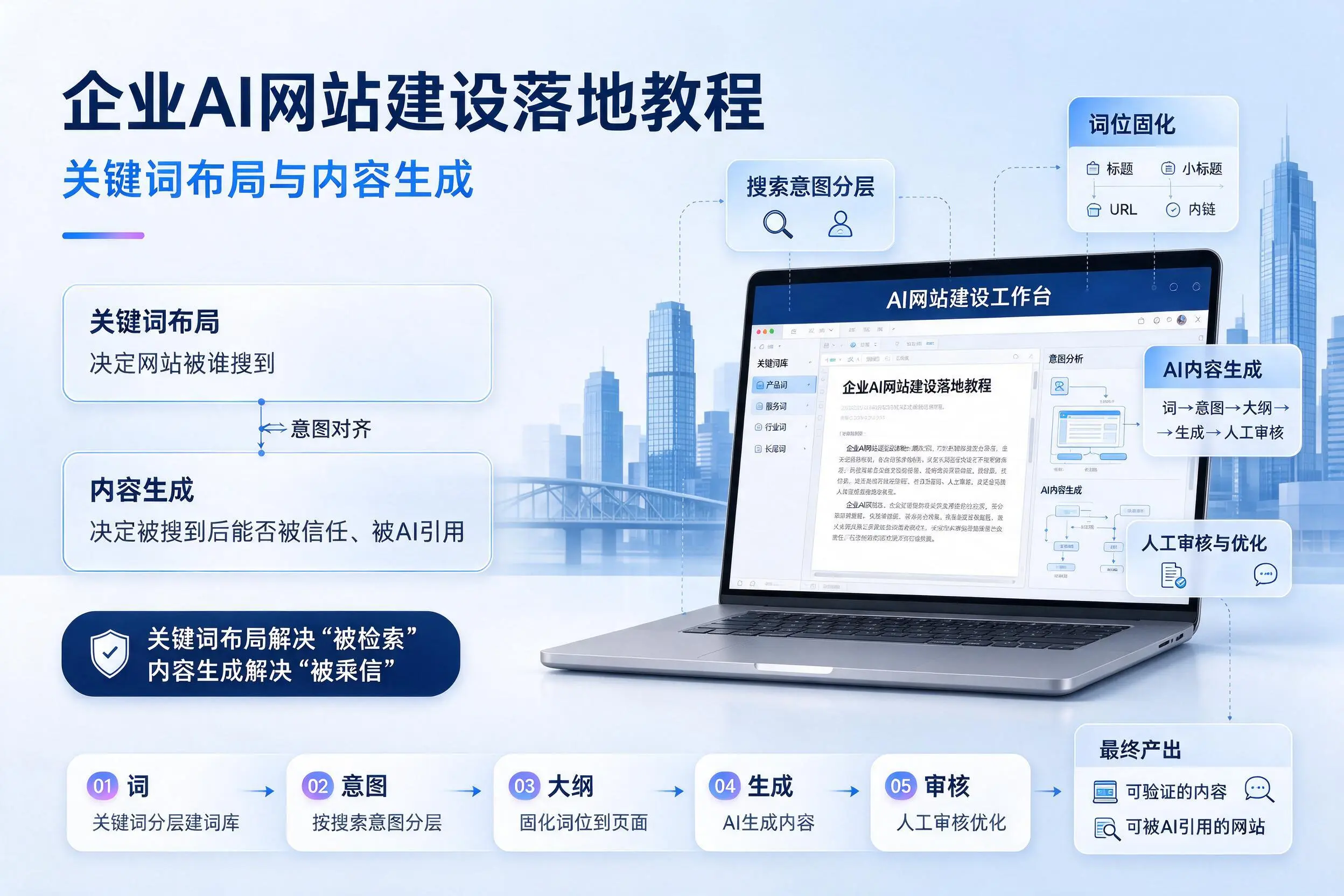 日照企业AI网站建设落地教程：关键词布局与内容生成
